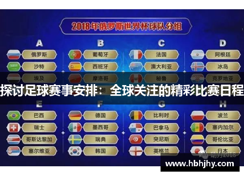 探讨足球赛事安排：全球关注的精彩比赛日程